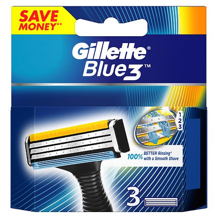 Gillette Blue3 náhradní hlavice 3ks