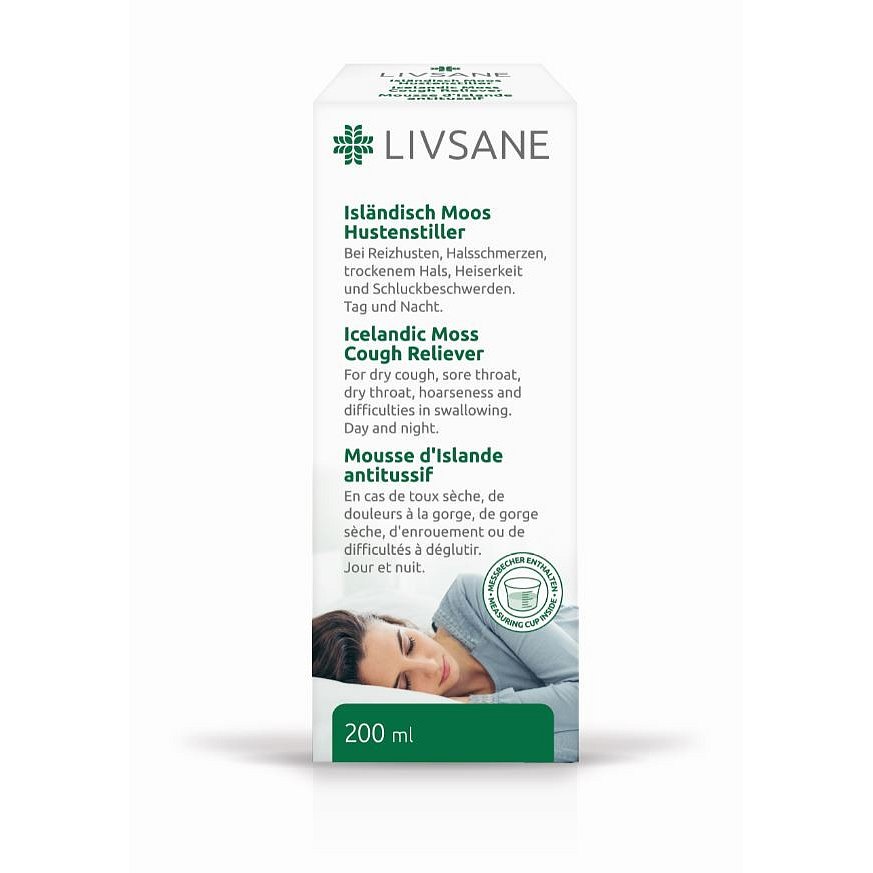 LIVSANE Islandský lišejník proti kašli 200ml