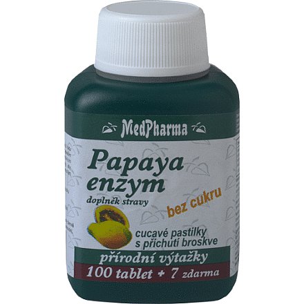 MedPharma Papaya enzym chew.tablety 107