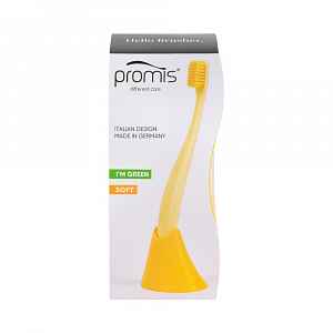 Promis Set kartáčku se stojanem žlutý