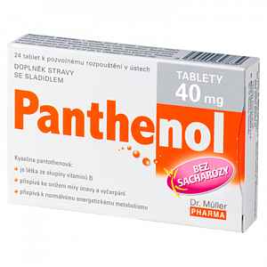 Panthenol tablety 40 mg tablety 24