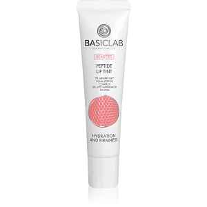 BasicLab Dermocosmetics Beauties lesklý balzám na rty s peptidy odstín 100/Bubble Gum 15 ml