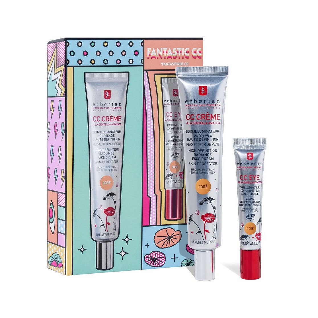 Erborian CC Creme Doré 45 ml + CC Eye Doré 10 ml kosmetická sada