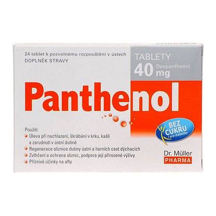 Panthenol tablety 40 mg tablety 24