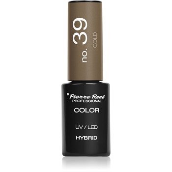 Pierre René Nails Hybrid gelový lak na nehty s použitím UV/LED lampy odstín No. 39 Gold 6 ml