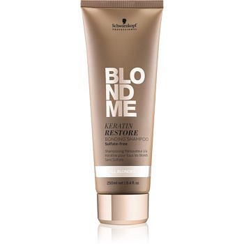 Schwarzkopf Professional Blondme obnovující šampon s keratinem pro všechny typy blond vlasů bez sulfátů  250 ml