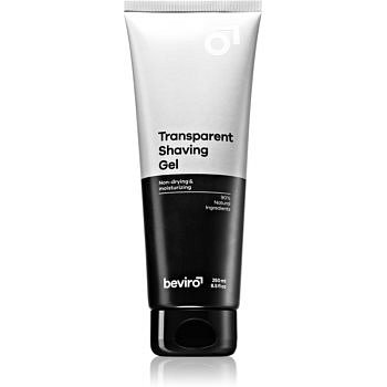 Beviro Transparent Shaving Gel gel na holení pro muže 250 ml