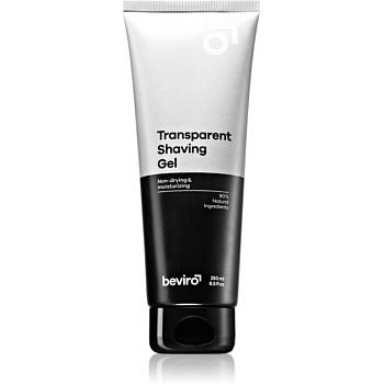Beviro Transparent Shaving Gel gel na holení pro muže 250 ml