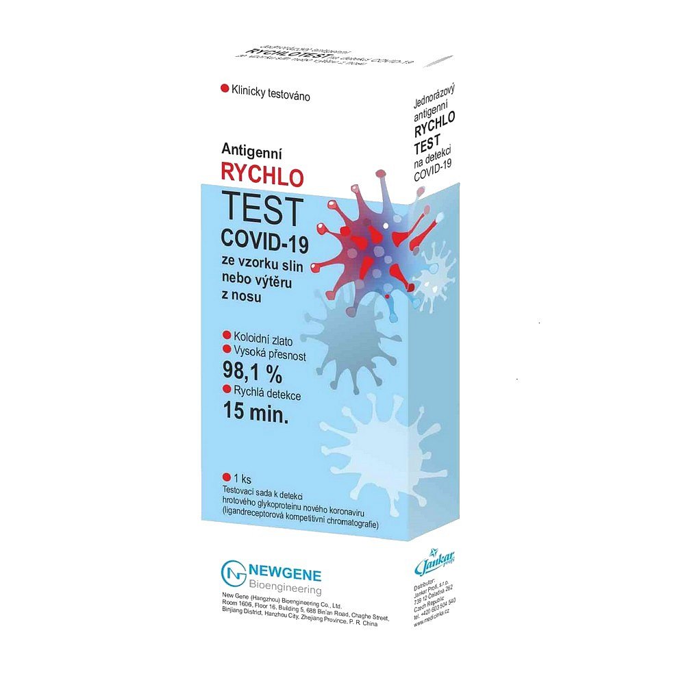 NEWGENE Antigenní jednorázový kombinovaný test ze slin a nosu 1 kus