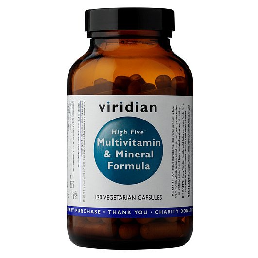 Viridian High Five Multivitamin & Mineral Formula 120 kapslí