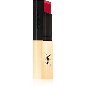 Yves Saint Laurent Rouge Pur Couture The Slim tenká matující rtěnka s koženým efektem odstín 21 Rouge Paradoxe 2,2 g