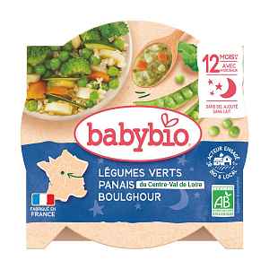 Babybio Zelená zelenina, pastinák a boulghour 230 g