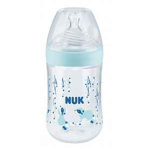 NUK Nature Sense láhev s kontrolou teploty 260 ml fialová