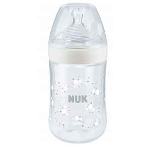 NUK Nature Sense láhev s kontrolou teploty 260 ml fialová