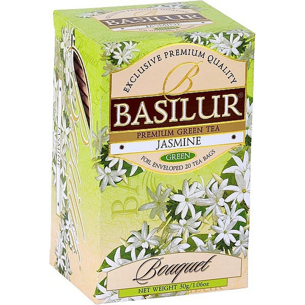 BASILUR Bouquet Jasmine zelený čaj 25 sáčků