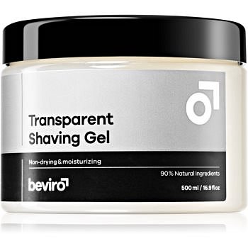 Beviro Transparent Shaving Gel gel na holení pro muže 500 ml