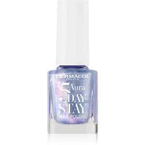 Dermacol 5 Day Stay Aura dlouhotrvající lak na nehty s perleťovým leskem odstín 71 Ocean Mist 11 ml