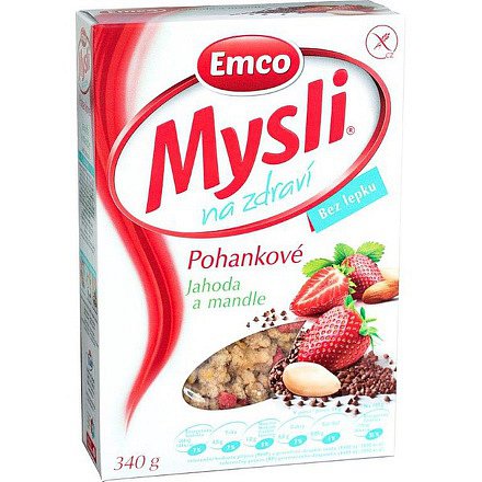 EMCO Mysli Pohankové jahody a mandle 340g