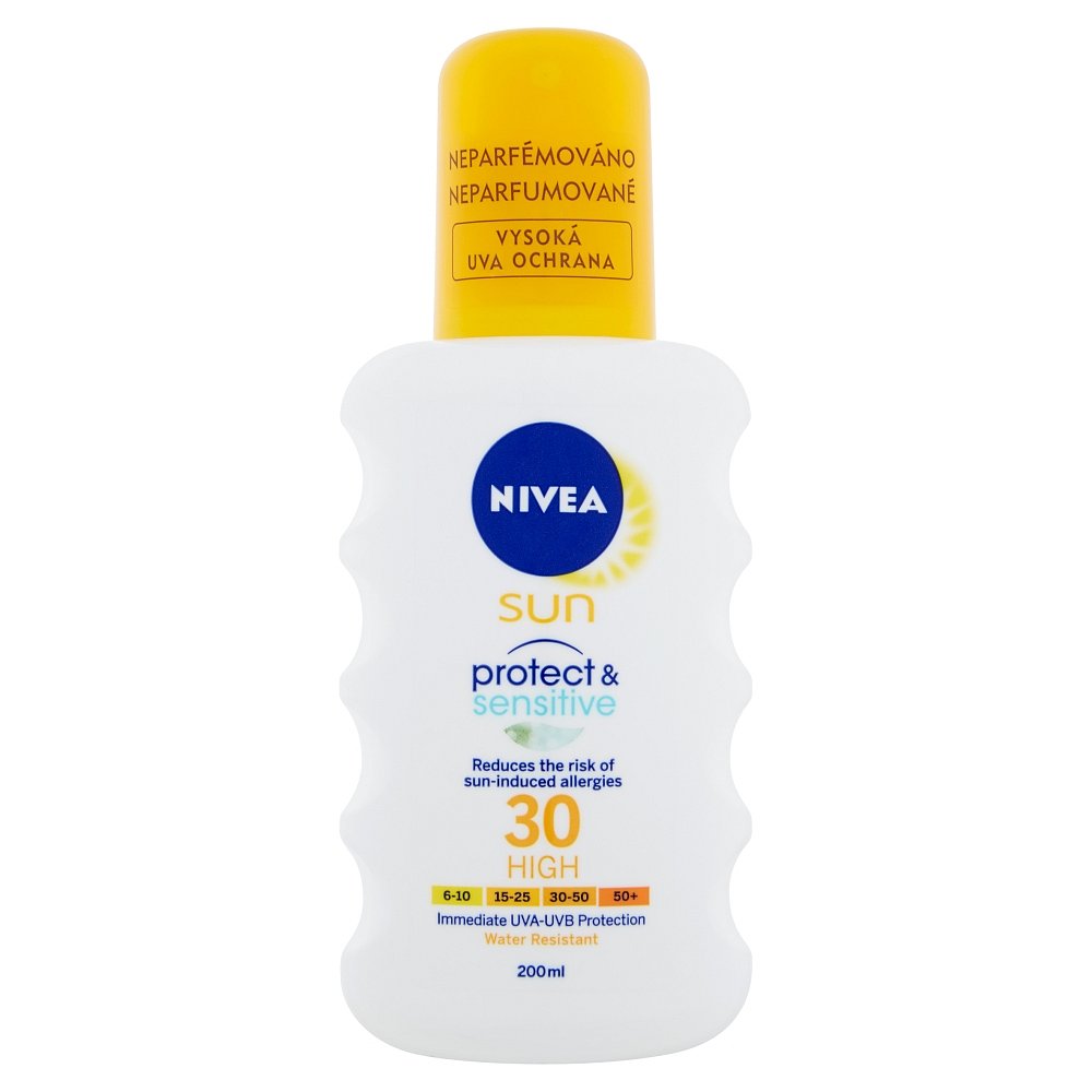 NIVEA sun sprej na opalování sensitive OF 30 200 ml