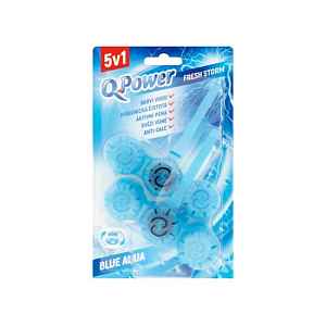 Q-Power tuhý WC závěs Blue Aqua Fresh Storm 2 ks