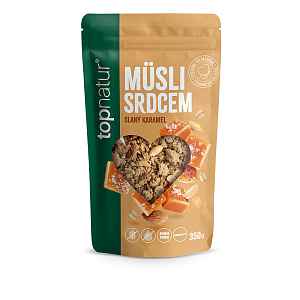 TOPNATUR Müsli srdcem slaný karamel 350 g