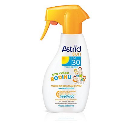 ASTRID SUN Rodinné mléko na opalování spray OF 30 300 ml