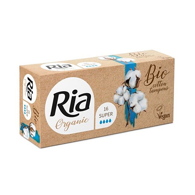 Dámské BIO/Vegan tampóny Organic Super 16 ks