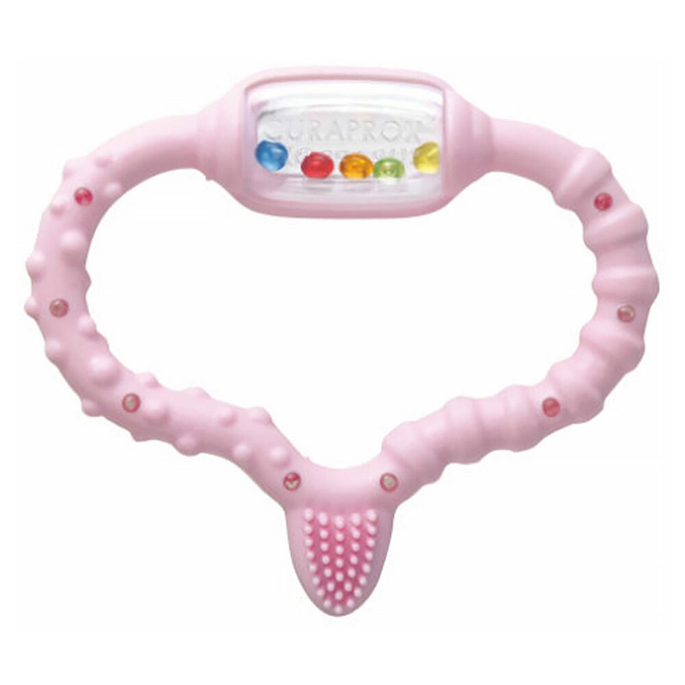 CURAPROX Baby Kousací kroužek 0-24 m Růžový