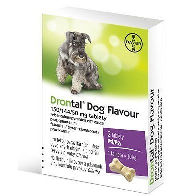 Drontal Dog Flavour odčervovací tablety 2ks