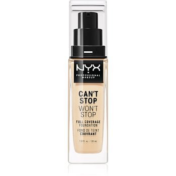 NYX Professional Makeup Can't Stop Won't Stop vysoce krycí make-up odstín 6.3 Warm Vanilla 30 ml