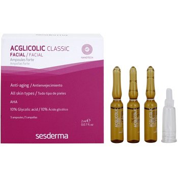 Sesderma Acglicolic Classic Facial sérum pro komplexní protivráskovou péči 5 x 2 ml