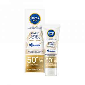 Nivea SUN Luminous 630 Opalovací krém na pigmentové skvrny OF50+ 40 ml