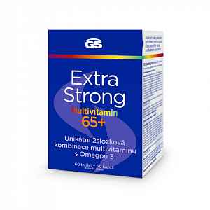 GS Extra Strong Multivitamin 65+ 60 tablet + 60 kapslí dárkové balení 2023