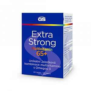 GS Extra Strong Multivitamin 65+ 60 tablet + 60 kapslí dárkové balení 2023