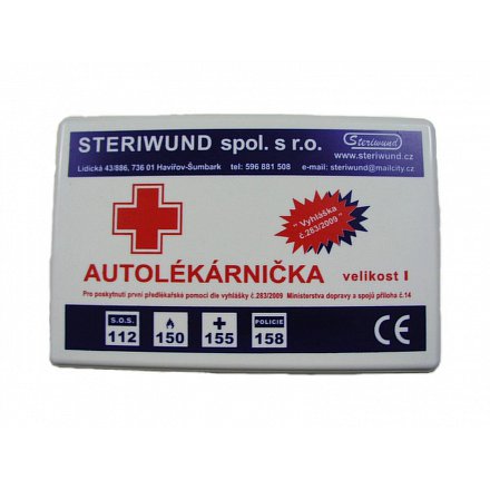 Autolékárnička plast vyhl.č.182/2011 Steriwund