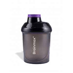 BrainMax plastový shaker (šejkr), černý, 300 ml