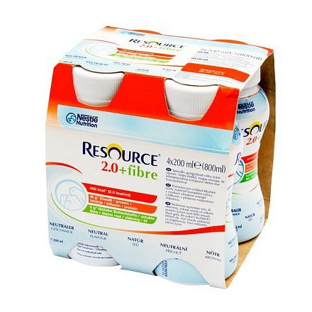 Resource 2.0 kcal Fibre Neutrální perorální roztok 4 x 200 ml