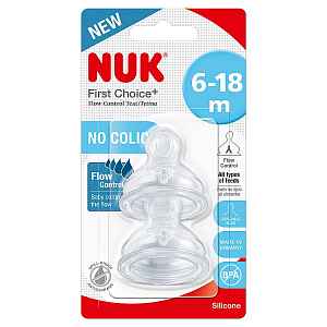 NUK FC+ savička FLOW Control 6-18m. 2 ks