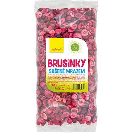 Brusinky lyofilizované 100 g Wolfberry