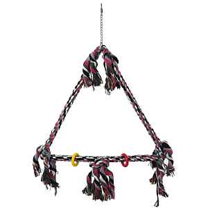 Houpačka Bird Jewel barevná s provazy 70x46cm