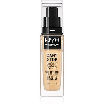 NYX Professional Makeup Can't Stop Won't Stop vysoce krycí make-up odstín 6.5 Nude 30 ml