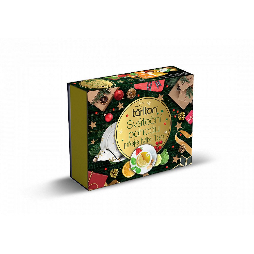 TARLTON Sváteční pohoda assortment zelený čaj 60 sáčků