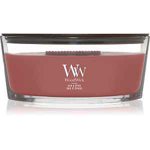 Woodwick Silk & Spice vonná svíčka s dřevěným knotem 453.6 g
