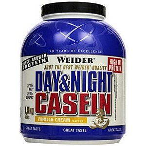 100% Casein, Weider, 1800 g, Red Berry