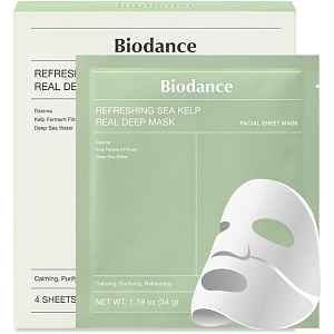 Biodance Zklidňující pleťová maska Refreshing Sea Kelp (Real Deep Mask) 4 ks