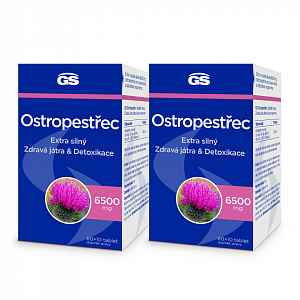 GS Ostropestřec 6500mg tbl.60+10 - balení 2 ks