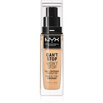 NYX Professional Makeup Can't Stop Won't Stop vysoce krycí make-up odstín 7.5 Soft Beige 30 ml