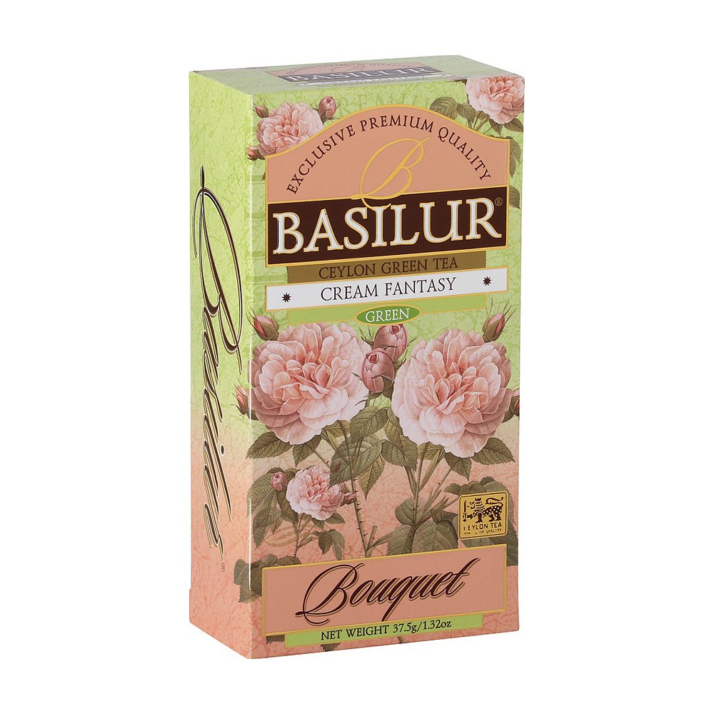 BASILUR Bouquet Cream Fantasy zelený čaj 25 sáčků