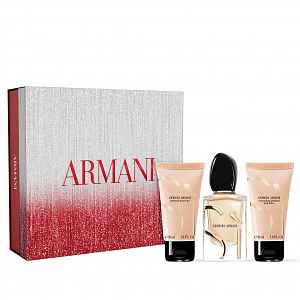 Giorgio Armani Sí dárková sada (parfémová voda 50 ml + tělové mléko 50 ml + sprchový gel 50 ml) dámská