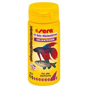 Sera červené komáří larvy FD Rote Mückenlarven (Red Bloodworms) 50ml